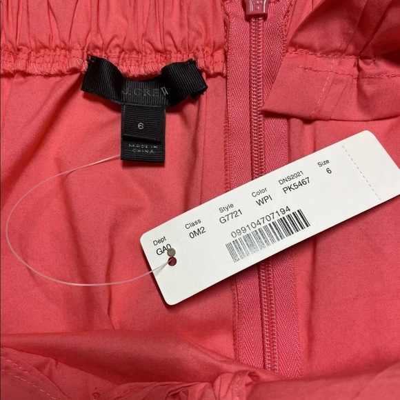 NWT J crew One-shoulder bow top wildflower pink 6 100% Cotton G7721 - Picture 8 of 10